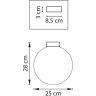 Плафон потолочный LIGHTSTAR GLOBO 812037