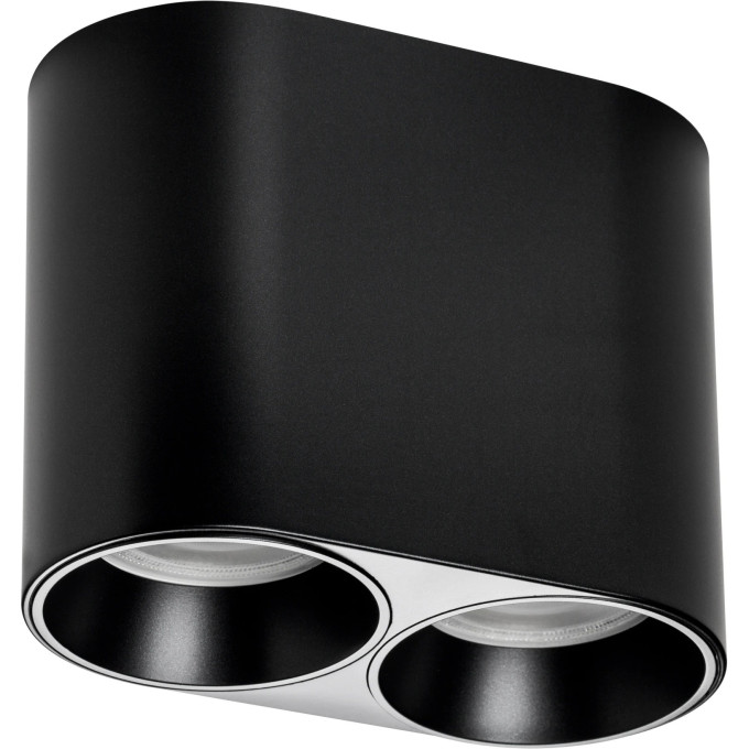 Светильник LIGHTSTAR RULLO ROUND 213467 PVC для LED-модулей 941хх и LED-ламп D50мм черный